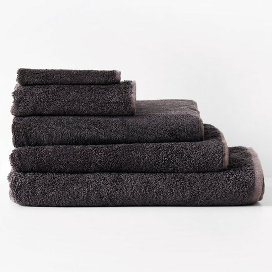 Nara 550GSM Bamboo Cotton Bath Towel Range Charcoal
