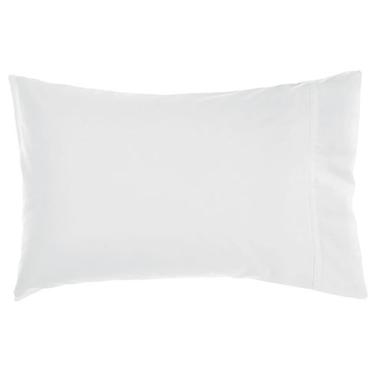 Nara 400THC Bamboo Cotton Standard Pillowcase White