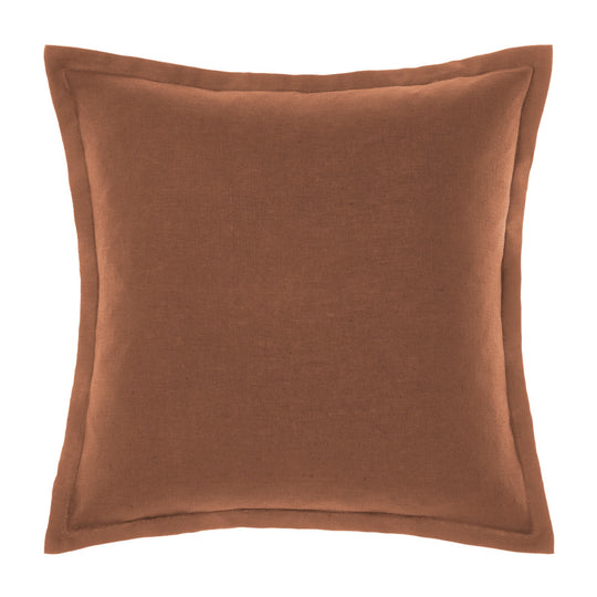 Nimes Linen 48x48cm Filled Cushion Cinnamon