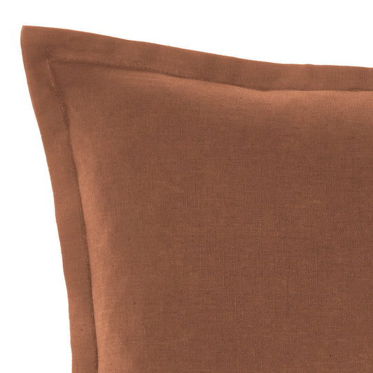Nimes Linen 48x48cm Filled Cushion Cinnamon