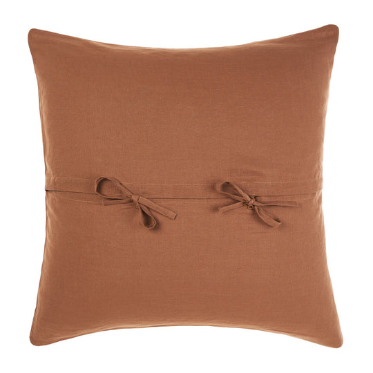 Nimes Linen European Pillowcase Cinnamon