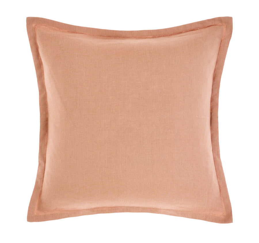Nimes Linen 48x48cm Filled Cushion Clay