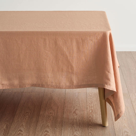 Nimes Linen Tablecloth Range Clay