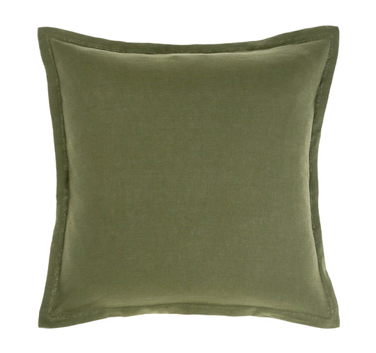 Nimes Linen 48x48cm Filled Cushion Moss