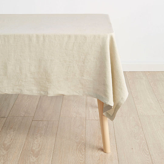 Nimes Linen Square Tablecloth Natural