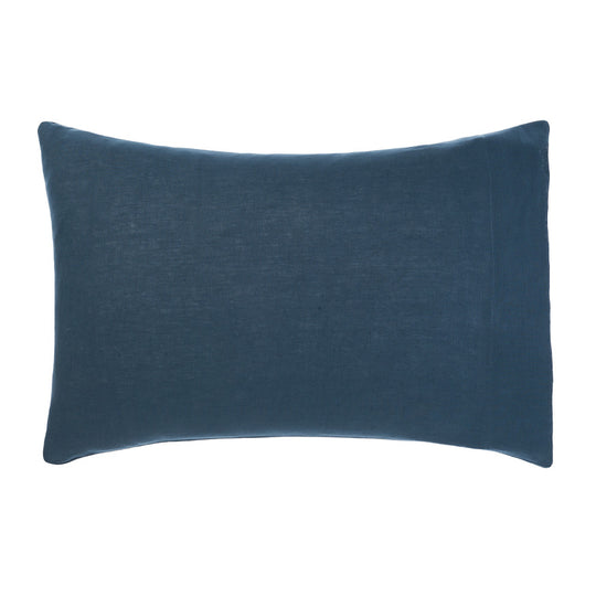 Nimes Linen Standard Pillowcase Navy