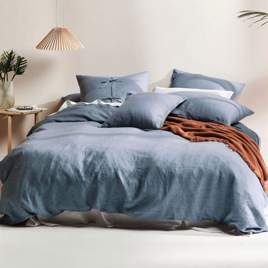 Nimes Linen European Pillowcase Nightfall