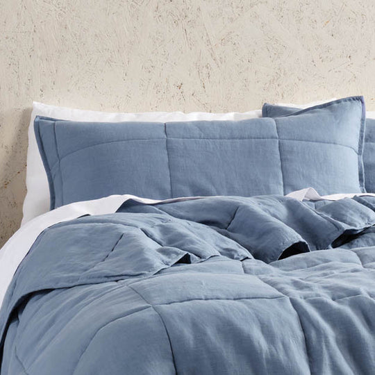 Nimes Linen Standard Pillowsham Pair Nightfall