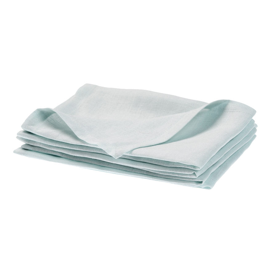 Nimes Linen 45x45cm 4 Piece Napkin Set Sky