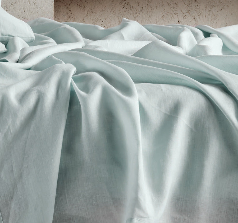 Nimes Linen Sheet Set Range Sky