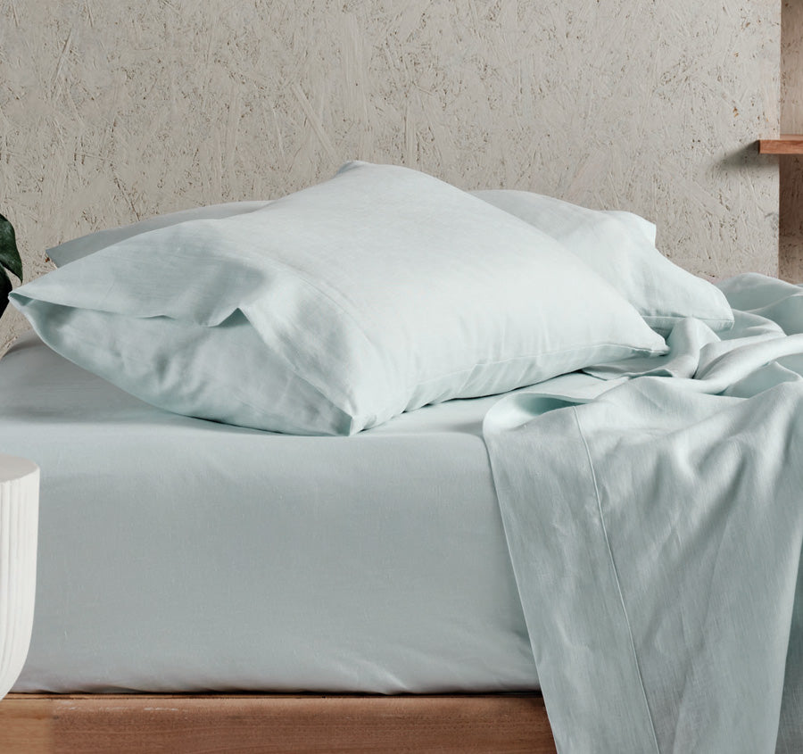 Nimes Linen Sheet Set Range Sky