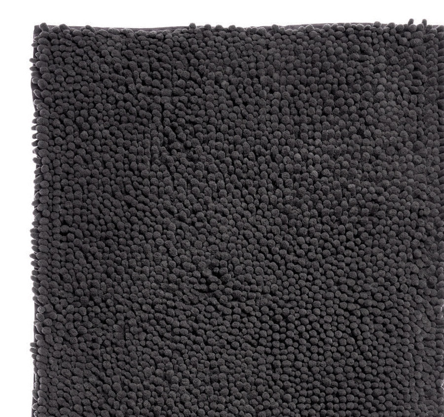 Reed Toggle 1700GSM Polyester 50x150cm Bath Mat Charcoal