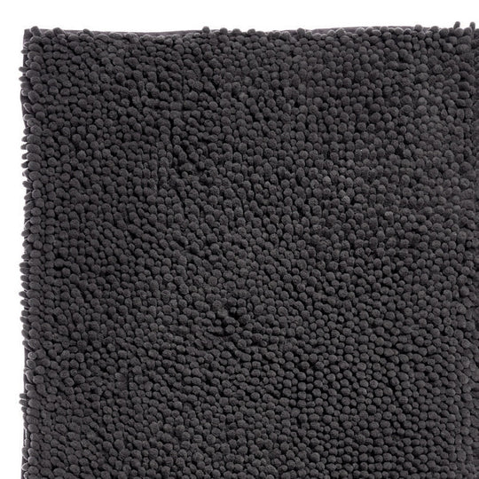 Reed Toggle 1700GSM Polyester 50x150cm Bath Mat Charcoal