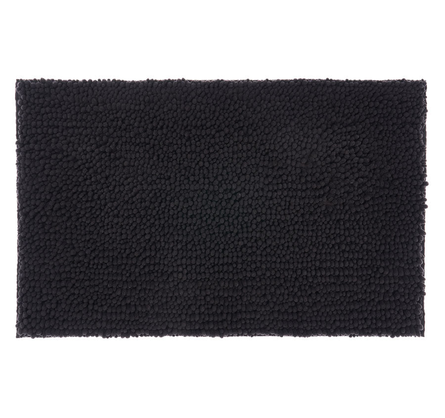 Reed Toggle 1700GSM Polyester 50x80cm Bath Mat Charcoal
