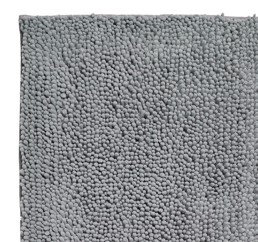 Reed Toggle 1700GSM Polyester 50x150cm Bath Mat Grey