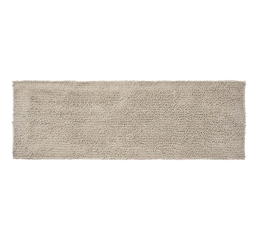 Reed Toggle 1700GSM Polyester 50x150cm Bath Mat Stone