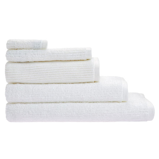 Reed 550GSM Cotton Bath Towel Range White