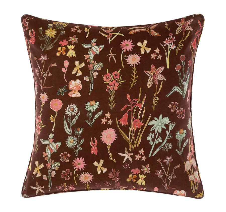 Rita European Pillowcase Cacao