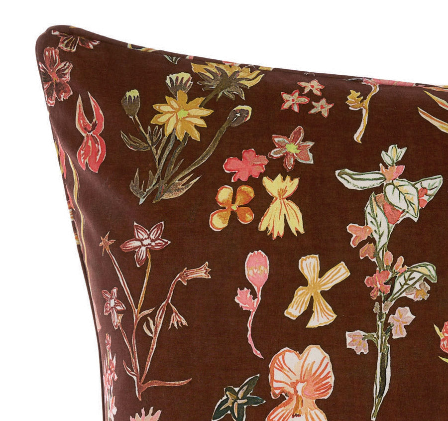 Rita European Pillowcase Cacao