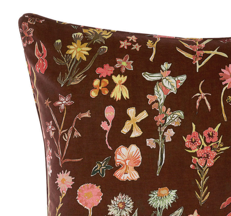 Rita European Pillowcase Cacao