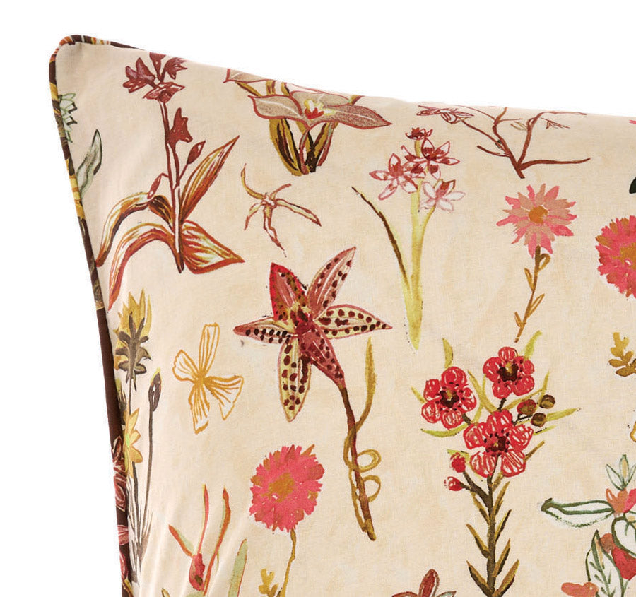 Rita European Pillowcase Cacao