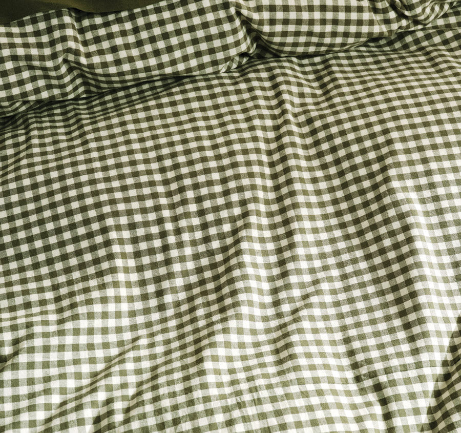 Springsteen Quilt Cover Set Range Moss Manchester Warehouse