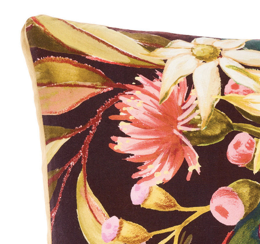 Sydney 48x48x5cm Filled Box Cushion Walnut