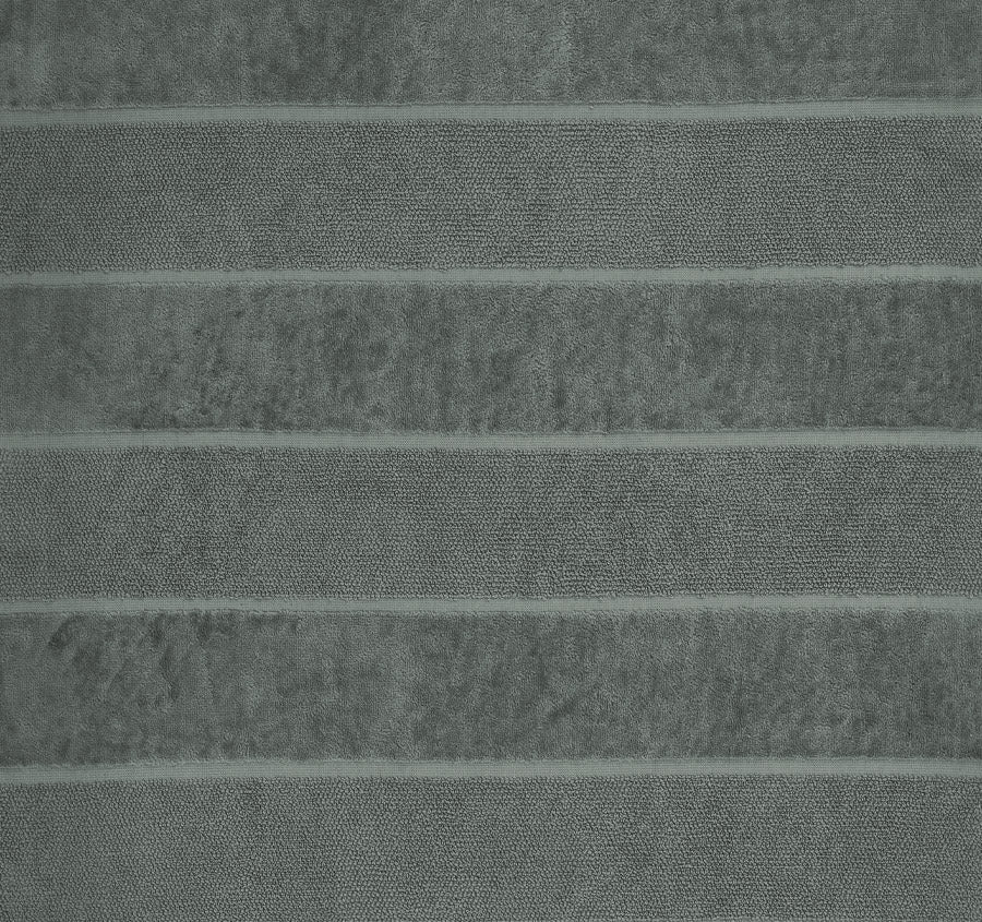 Velour Stripe 550GSM Bath Towel Range Storm