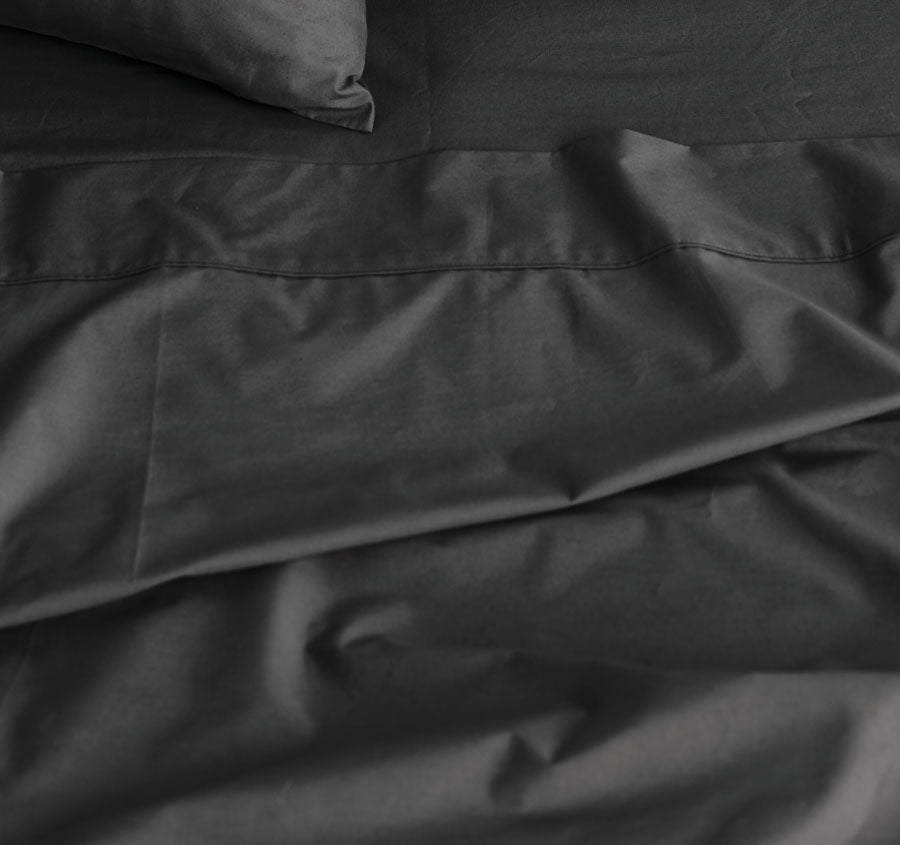 Vienna 300THC Cotton Sheet Set Range Charcoal