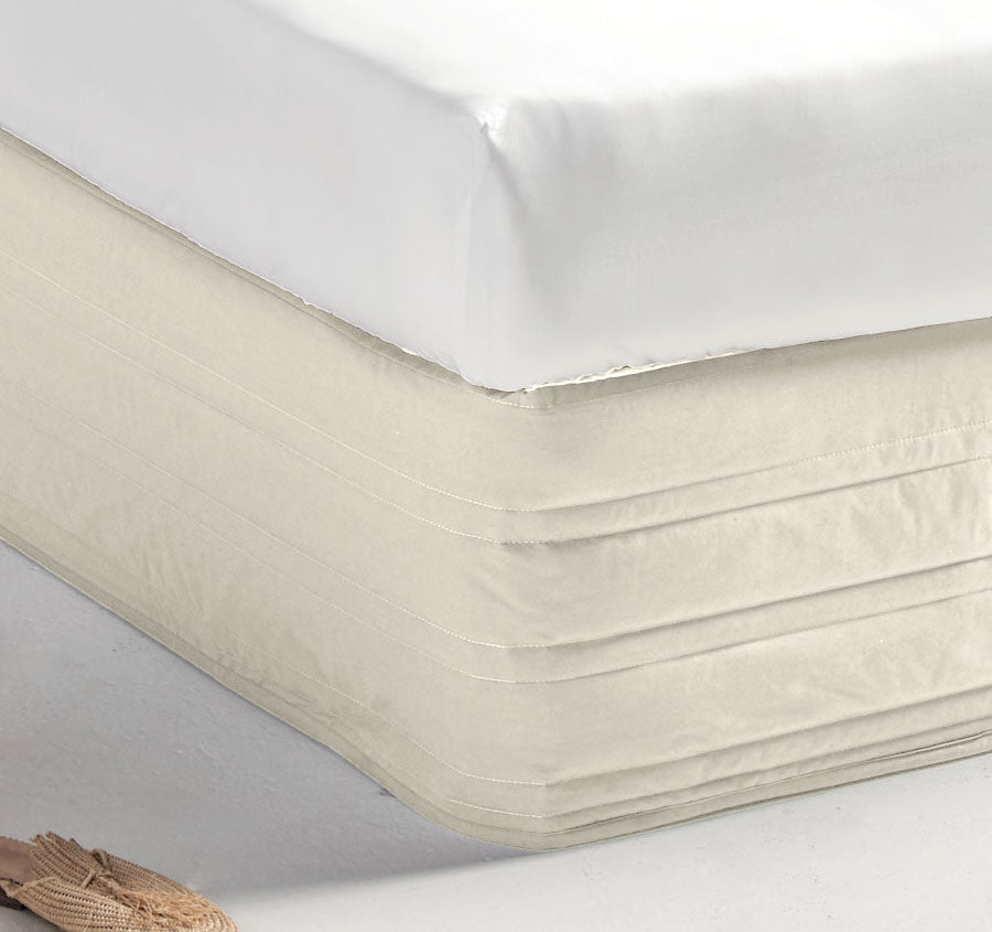 Vienna 300THC Cotton Quilted Valance Range Linen