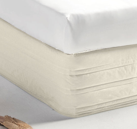 Vienna 300THC Cotton Quilted Valance Range Linen