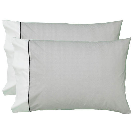 Essex Standard Pillowcase Pair Pewter