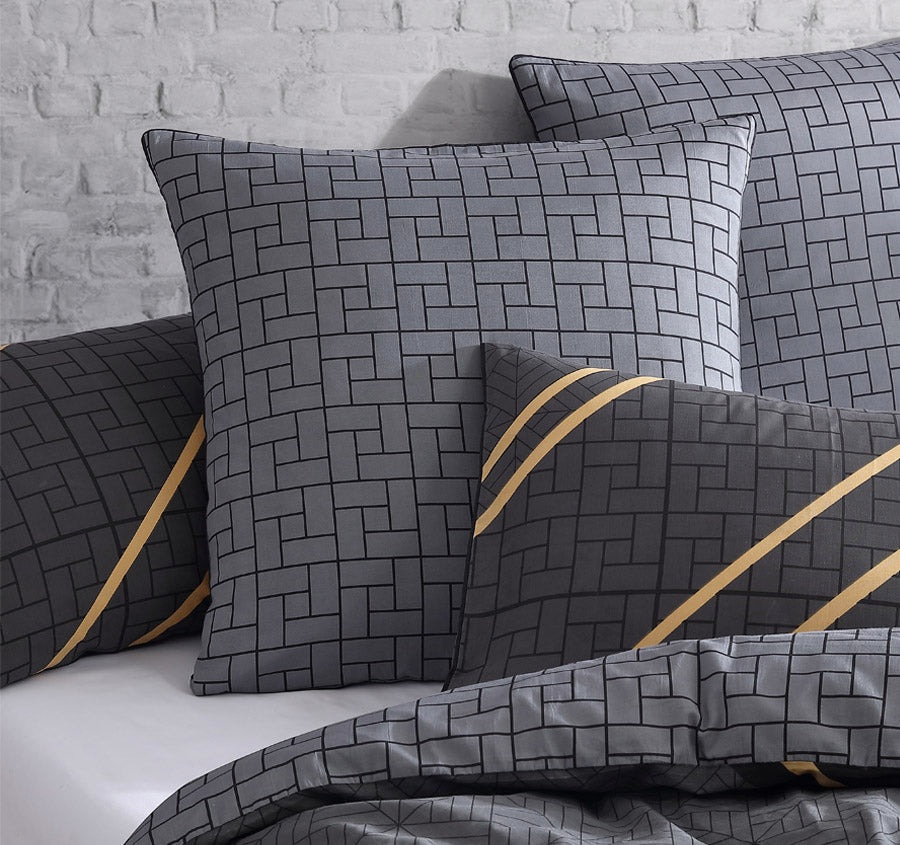 Jamala European Pillowcase Black Manchester Warehouse