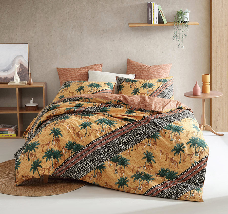 Kalihari Quilt Cover Set Range Sand