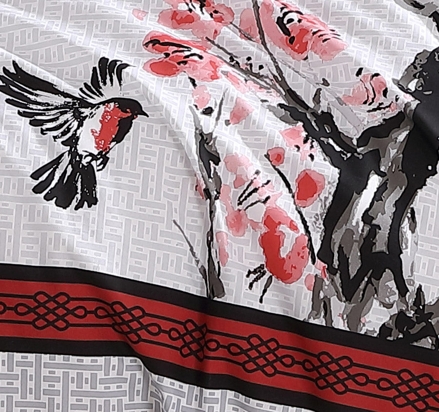 Kyushu Quilt Cover Set Range Red