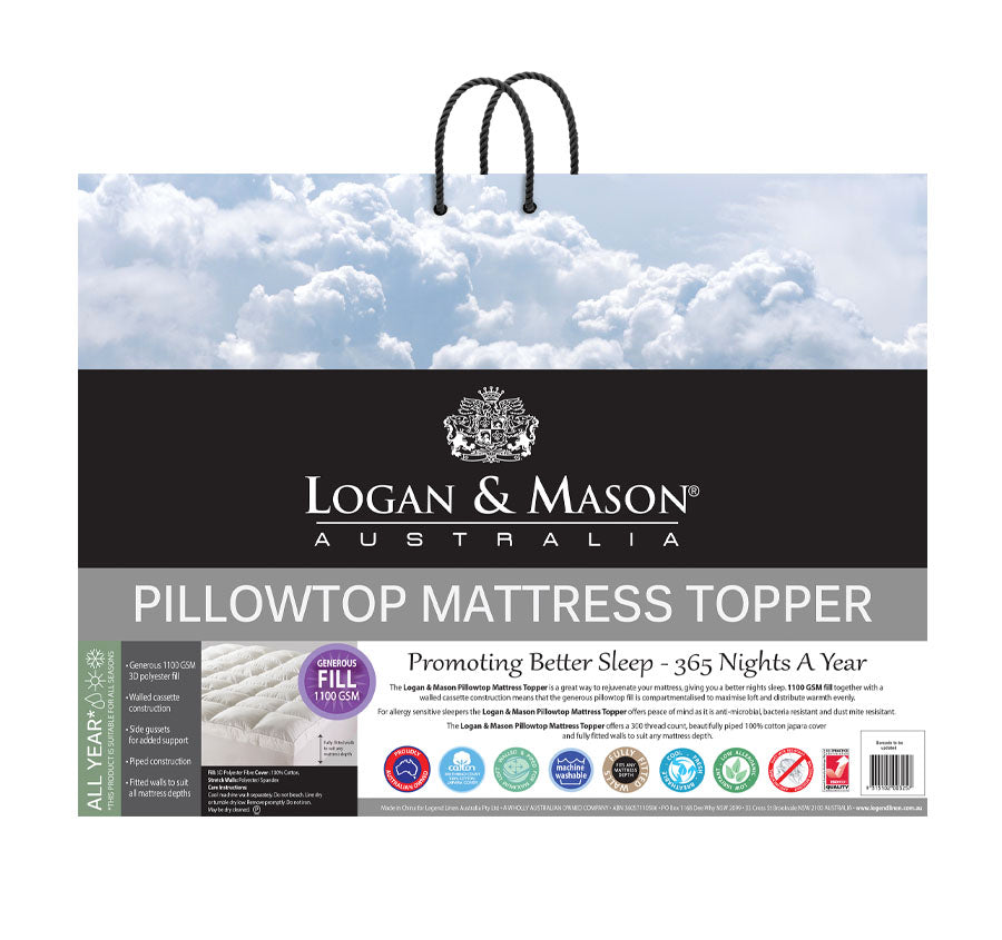Pillowtop 1100GSM Mattress Topper Range – Manchester Warehouse
