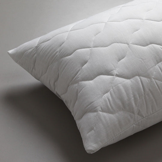 Pure Cotton Quilted Standard Pillow Protector