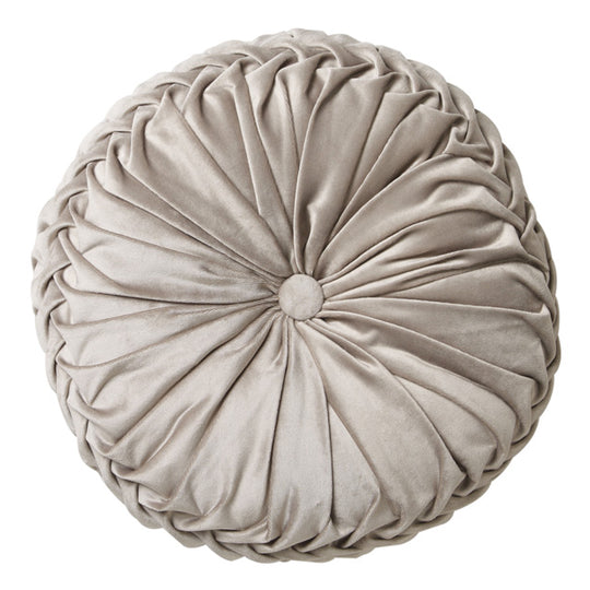 Tempo 40cm Round Filled Cushion Silver