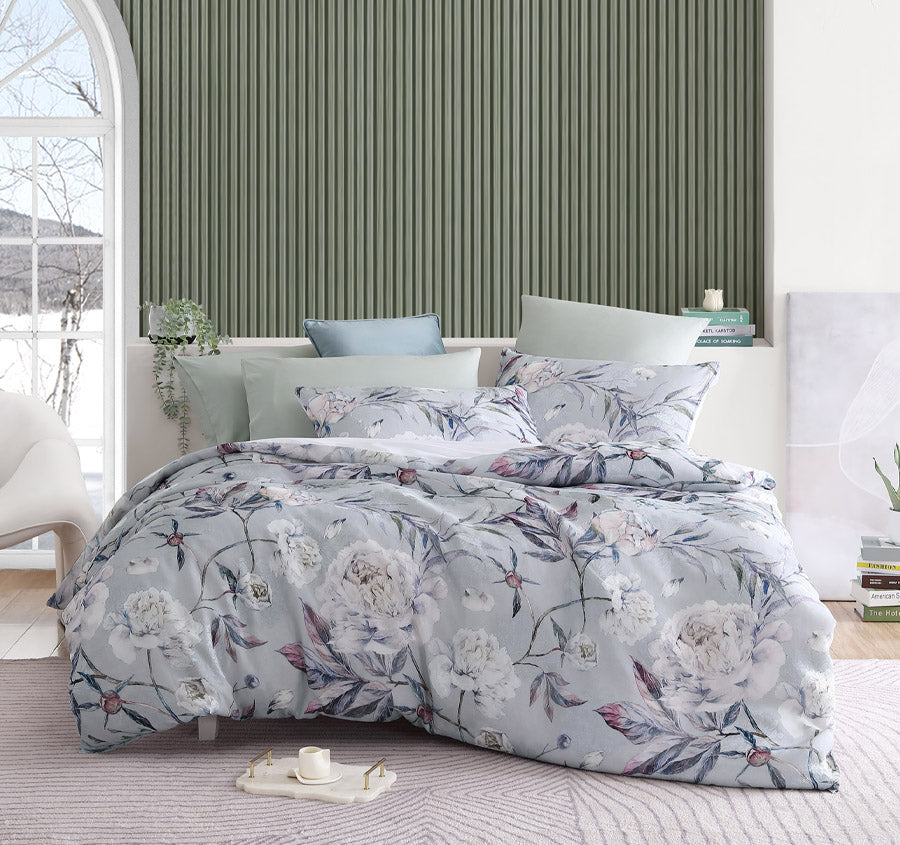 Josie Quilt Cover Set Range Dove