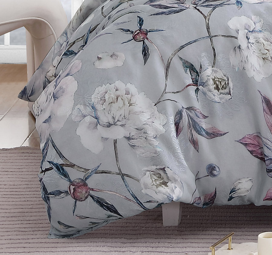 Josie Quilt Cover Set Range Dove