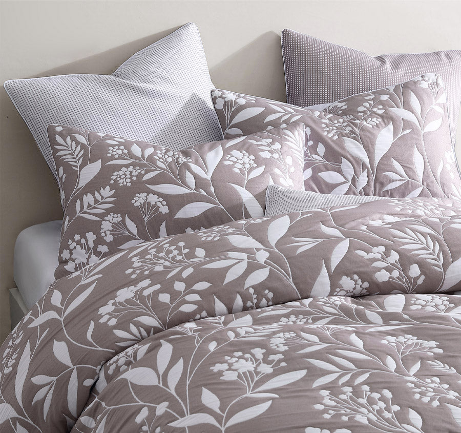 Madison Quilt Cover Set Range Latte