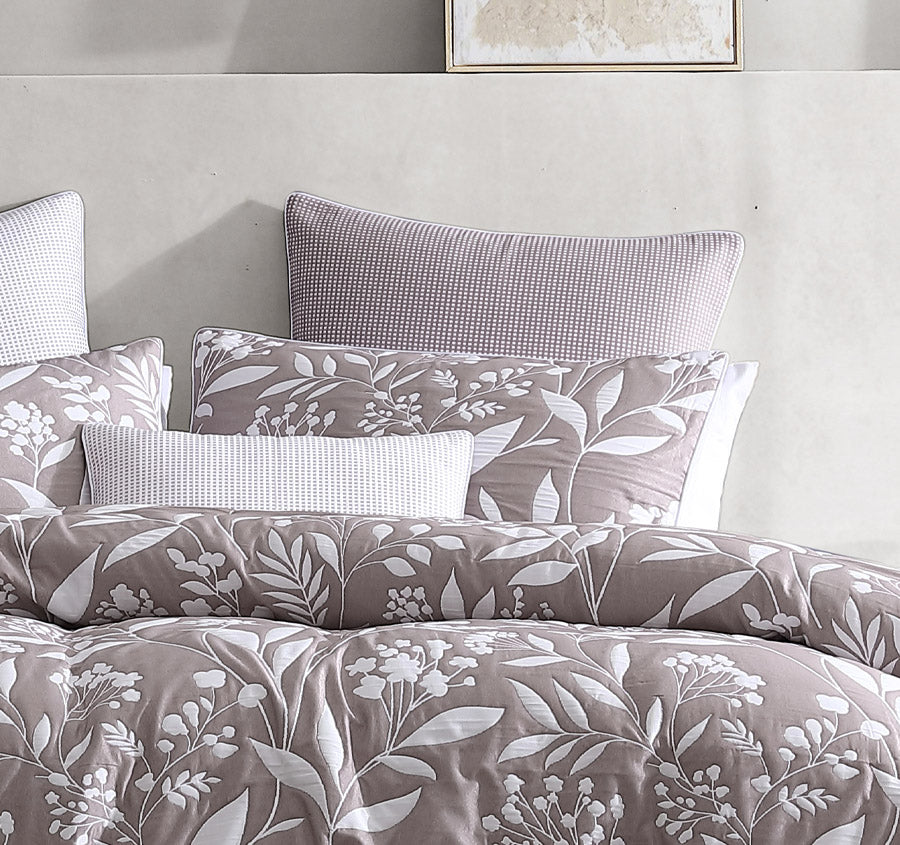 Madison Quilt Cover Set Range Latte