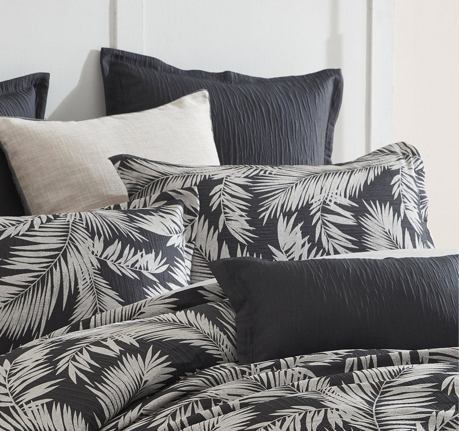 Villa Quilt Cover Set Range Black