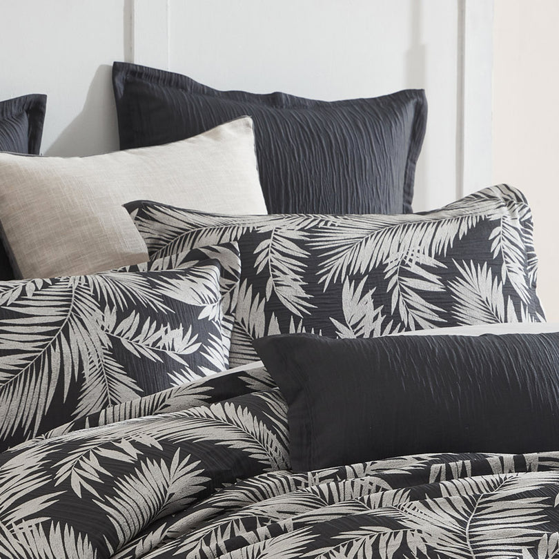 Villa Quilt Cover Set Range Black Manchester Warehouse