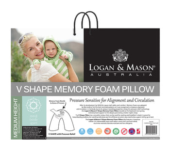 V Shape Memory Foam Pillow