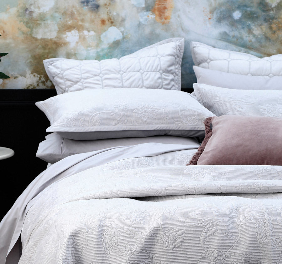 Adrian Bed Cover Set Range Pewter Manchester Warehouse