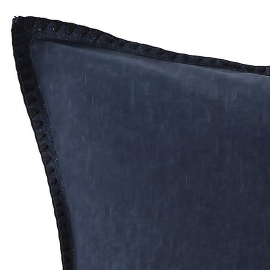 Stitch European Pillowcase Navy