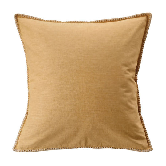 Stitch European Pillowcase Ochre