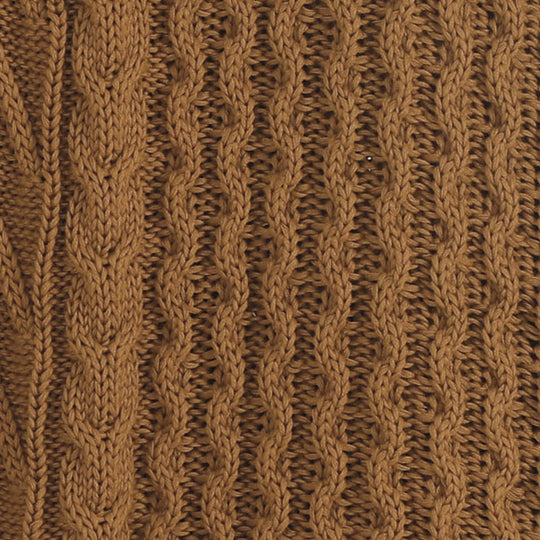 Cable Knit 130x170cm Throw Rug Spice