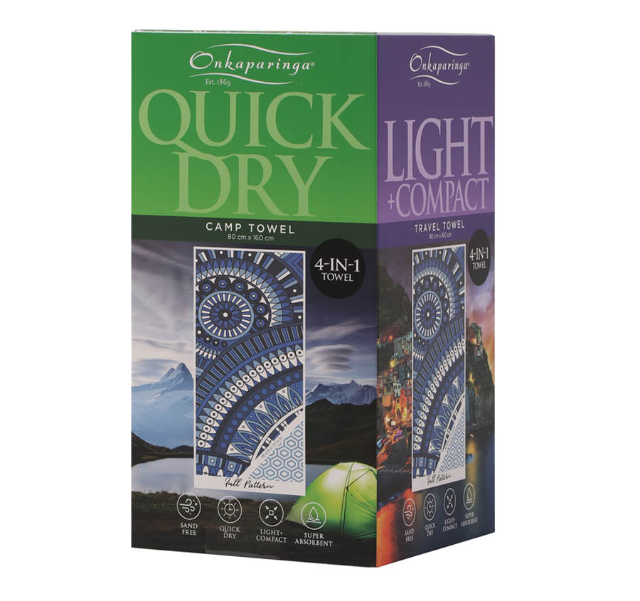 Sand Free 80x160cm Towel 4 in 1 Full Pattern